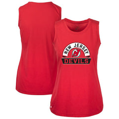New Jersey Devils Levelwear Women's Macy Banner Arch Tank Top - Red | US 203145039