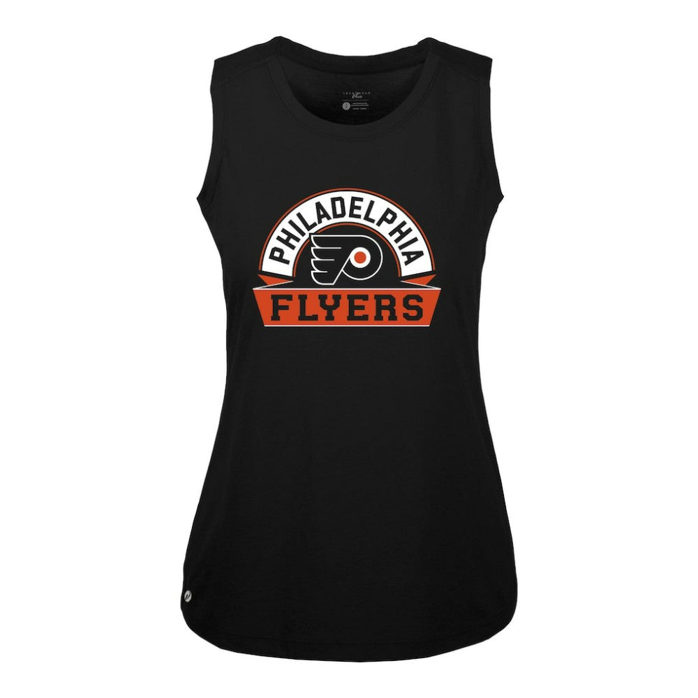 Philadelphia Flyers Levelwear Women's Macy Banner Arch Tank Top - Black | US 203145041