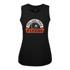 Philadelphia Flyers Levelwear Women's Macy Banner Arch Tank Top - Black | US 203145041