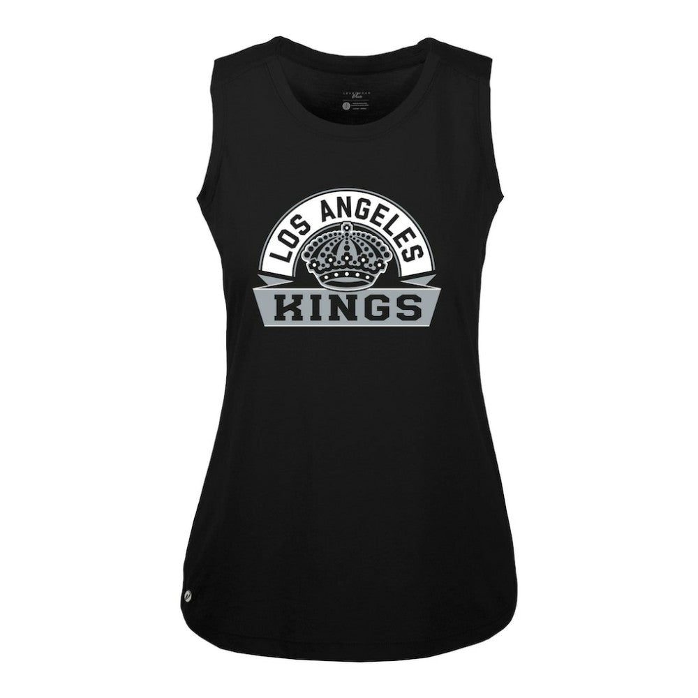 Los Angeles Kings Levelwear Women's Macy Banner Arch Tank Top - Black | US 203145046