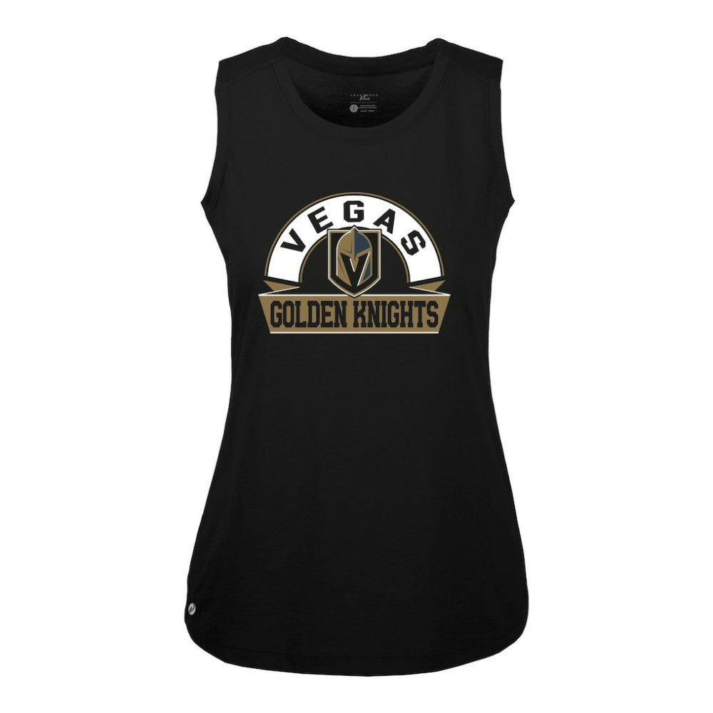 Vegas Golden Knights Levelwear Women's Macy Banner Arch Tank Top - Black | US 203145052