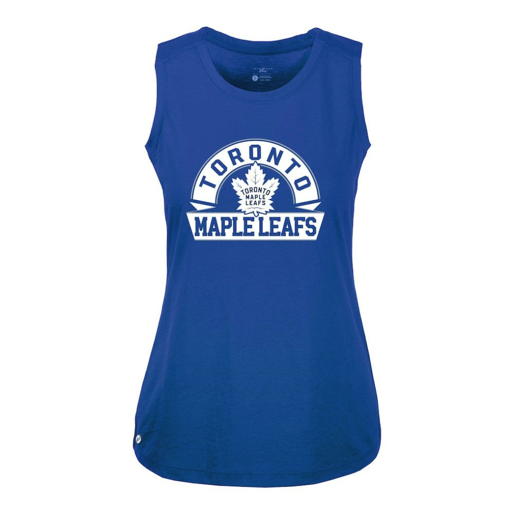 Toronto Maple Leafs Levelwear Women's Macy Banner Arch Tank Top - Royal | US 203145055