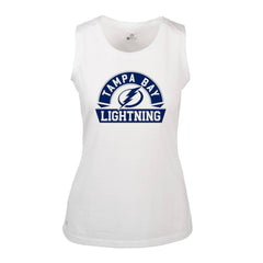 Tampa Bay Lightning Levelwear Women's Macy Banner Arch Tank Top - White | US 203145056