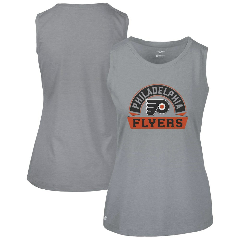 Philadelphia Flyers Levelwear Women's Macy Banner Arch Tank Top - Gray | US 203145057