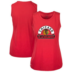 Chicago Blackhawks Levelwear Women's Macy Banner Arch Tank Top - Red | US 203145058