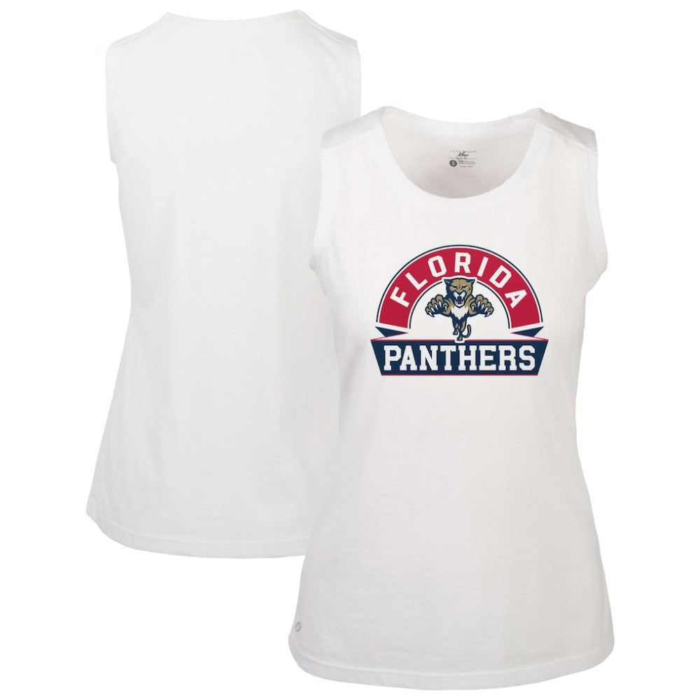 Florida Panthers Levelwear Women's Macy Banner Arch Tank Top - White | US 203145064