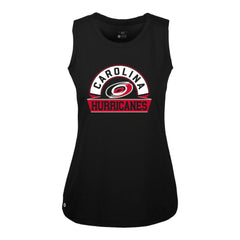 Carolina Hurricanes Levelwear Women's Macy Banner Arch Tank Top - Black | US 203145066