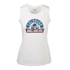 Colorado Avalanche Levelwear Women's Macy Banner Arch Tank Top - White | US 203145068