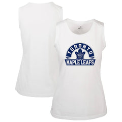Toronto Maple Leafs Levelwear Women's Macy Banner Arch Tank Top - White | US 203145075