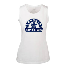 Toronto Maple Leafs Levelwear Women's Macy Banner Arch Tank Top - White | US 203145075