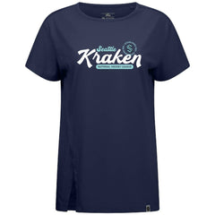 Seattle Kraken Levelwear Women's Influx Monument T-Shirt - Deep Sea Blue | US 203145080