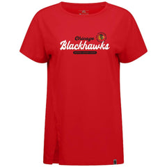 Chicago Blackhawks Levelwear Women's Influx Monument T-Shirt - Red | US 203145083