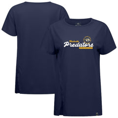 Nashville Predators Levelwear Women's Influx Monument T-Shirt - Navy | US 203145087