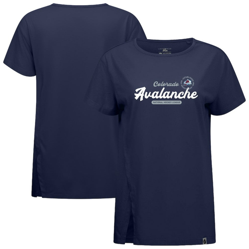 Colorado Avalanche Levelwear Women's Influx Monument T-Shirt - Navy | US 203145088