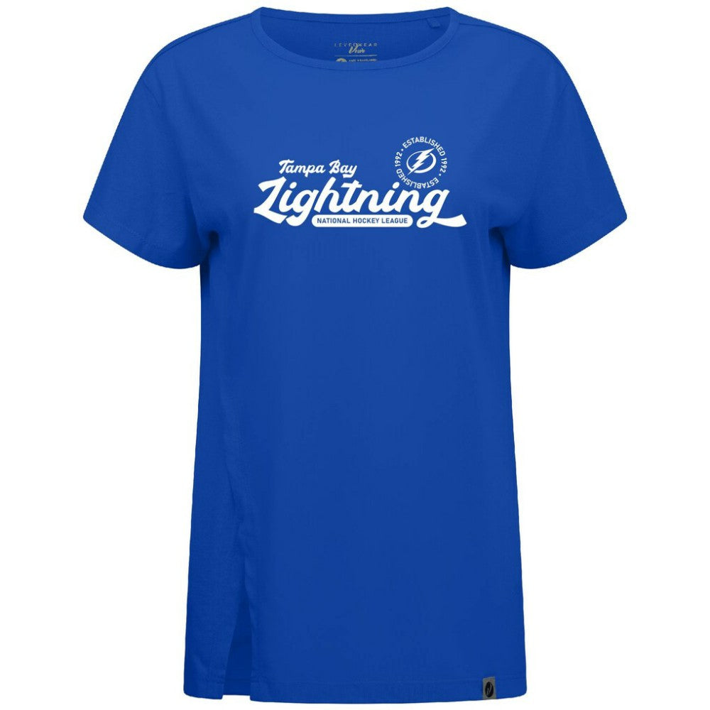 Tampa Bay Lightning Levelwear Women's Influx Monument T-Shirt - Royal | US 203145090