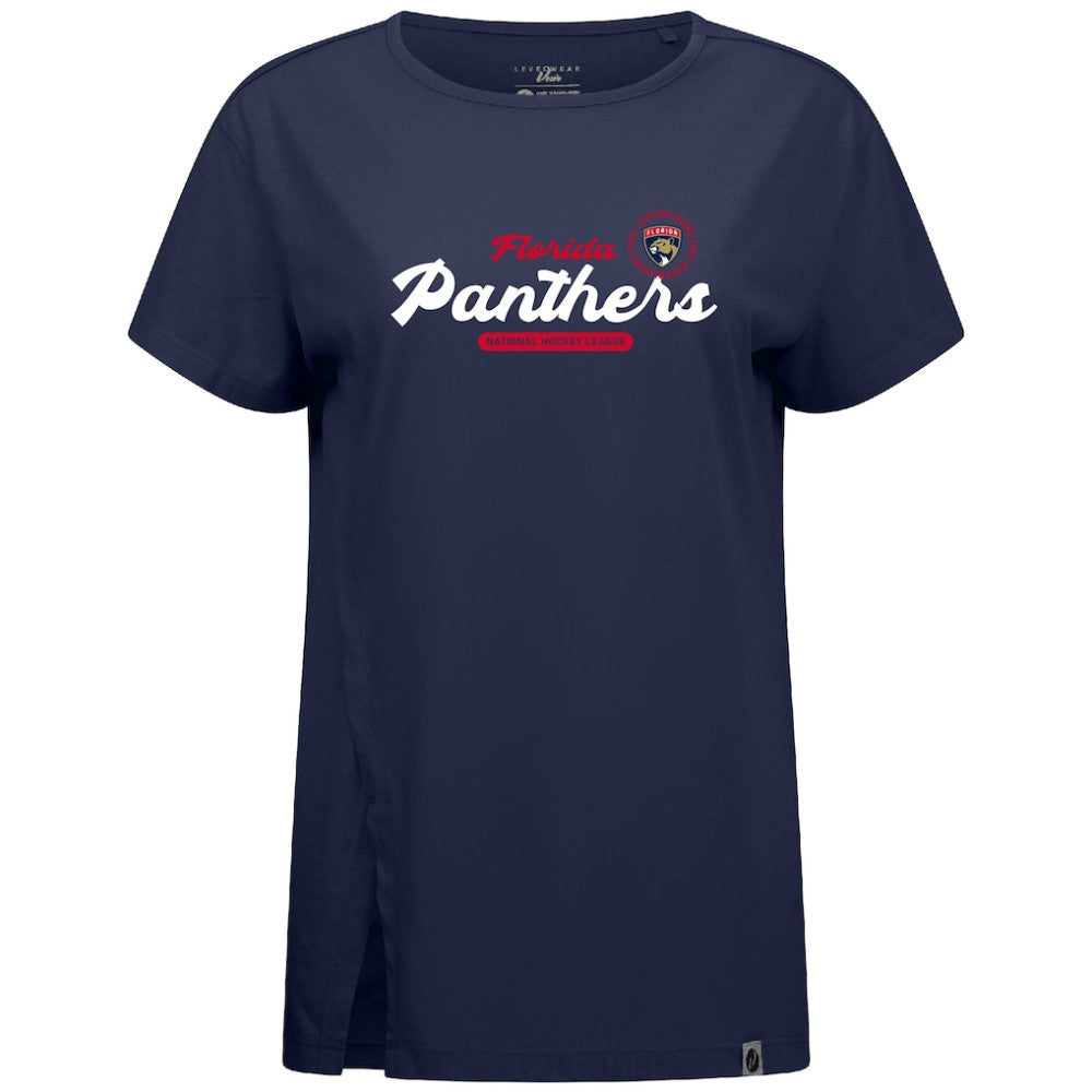 Florida Panthers Levelwear Women's Influx Monument T-Shirt - Navy | US 203145095