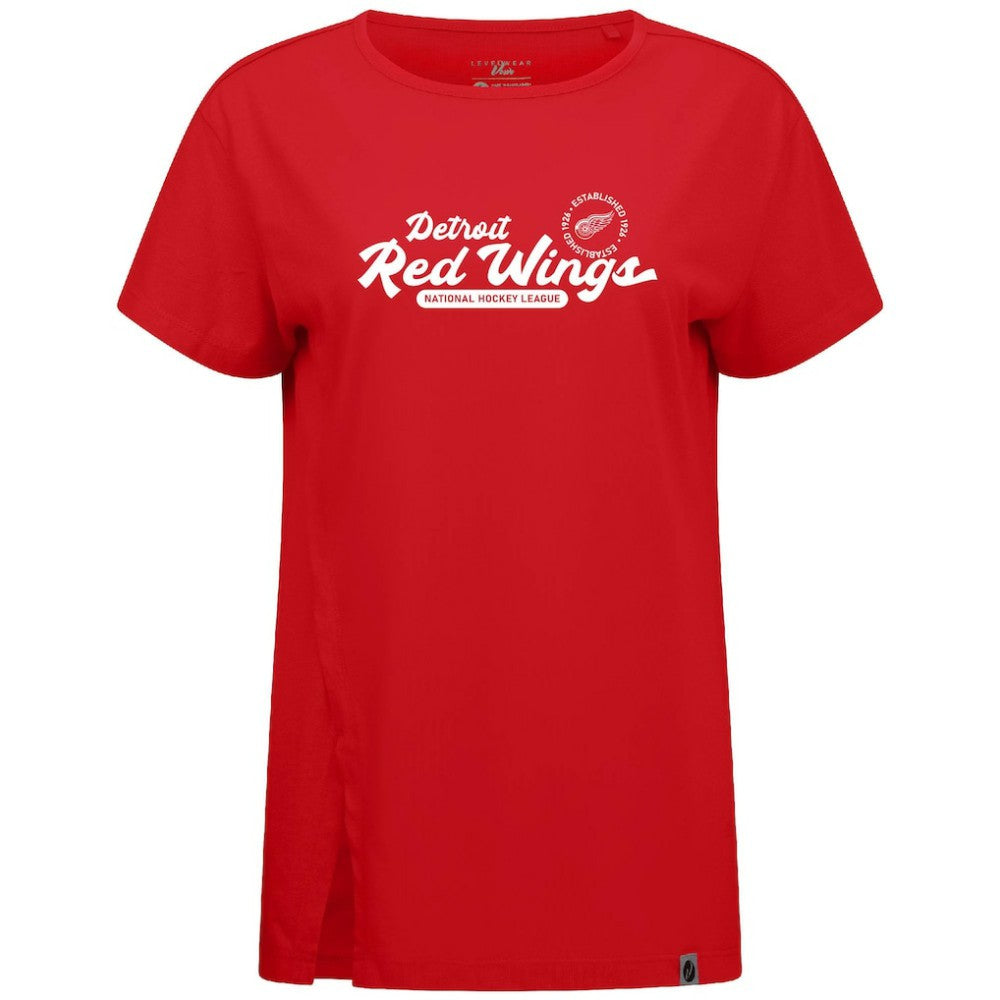 Detroit Red Wings Levelwear Women's Influx Monument T-Shirt - Red | US 203145103