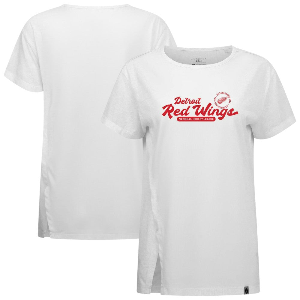 Detroit Red Wings Levelwear Women's Influx Monument T-Shirt - White | US 203145105