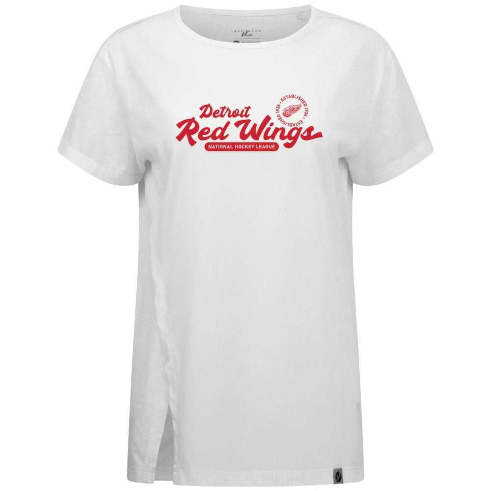 Detroit Red Wings Levelwear Women's Influx Monument T-Shirt - White | US 203145105