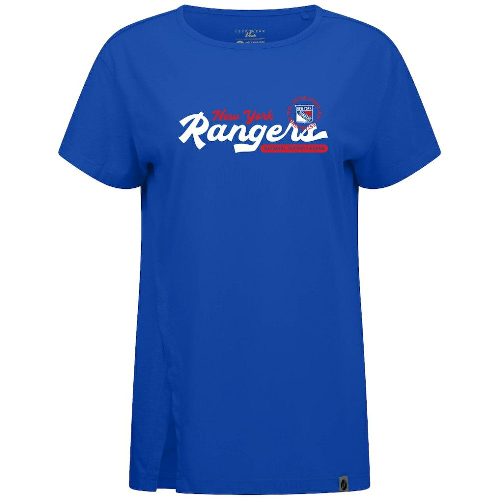 New York Rangers Levelwear Women's Influx Monument T-Shirt - Royal | US 203145107