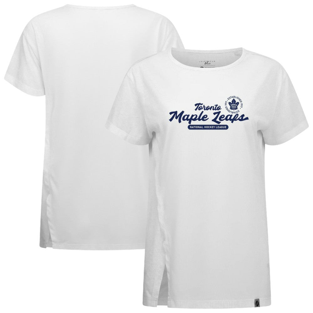Toronto Maple Leafs Levelwear Women's Influx Monument T-Shirt - White | US 203145115