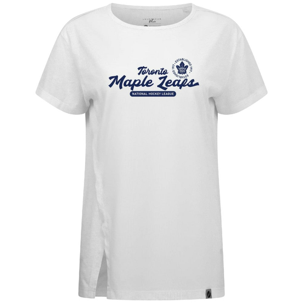 Toronto Maple Leafs Levelwear Women's Influx Monument T-Shirt - White | US 203145115