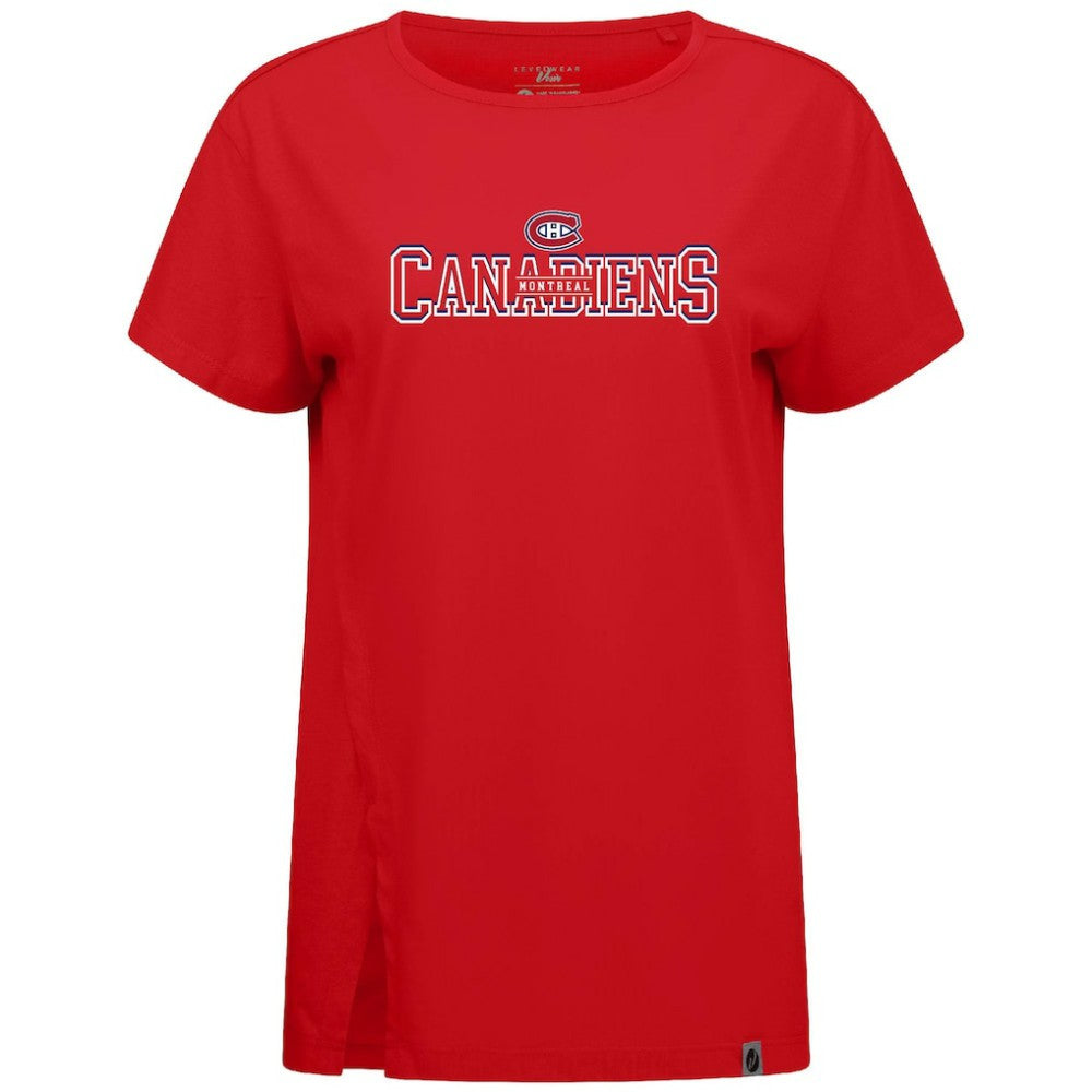 Montreal Canadiens Levelwear Women's Influx Journey T-Shirt - Red | US 203145133