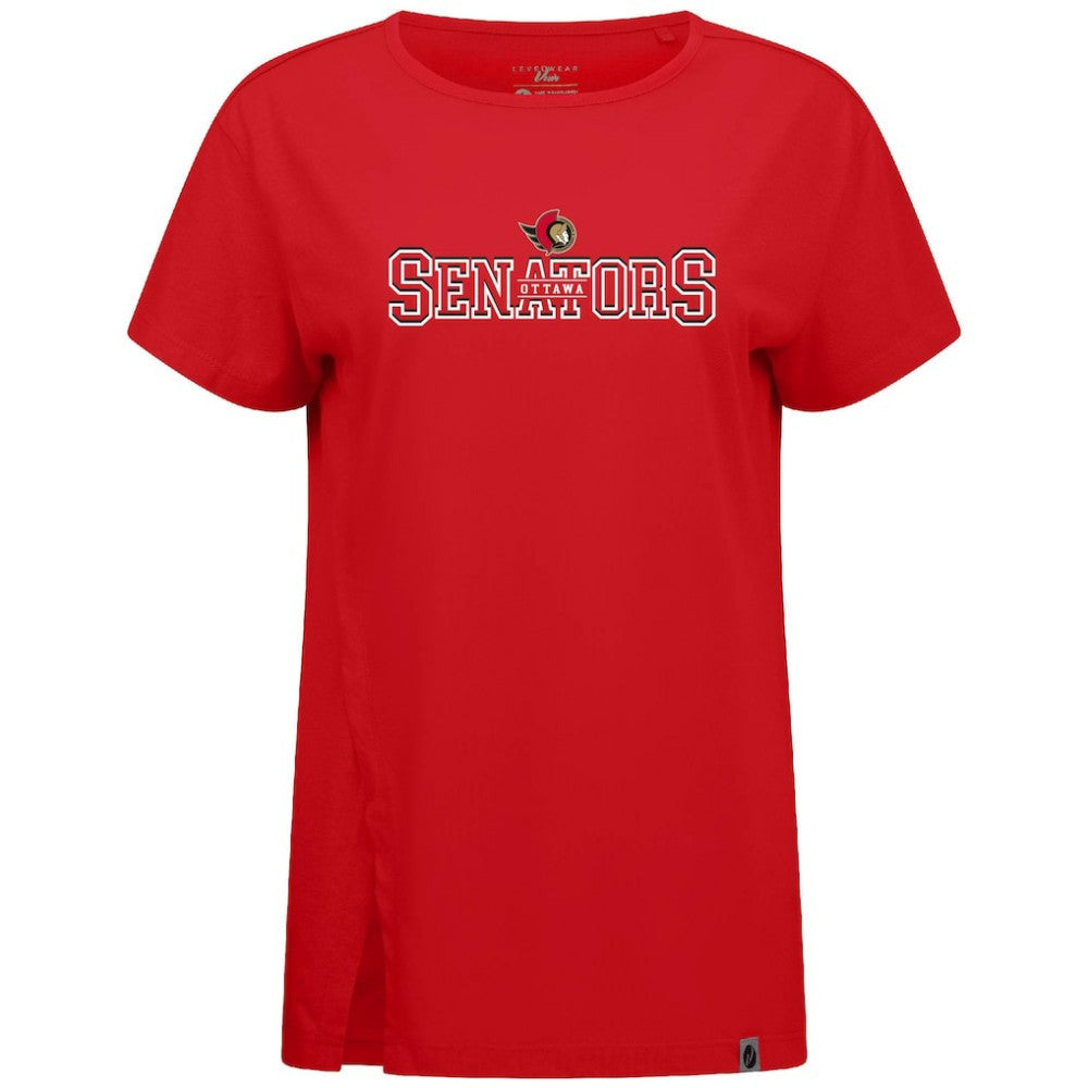 Ottawa Senators Levelwear Women's Influx Journey T-Shirt - Red | US 203145135