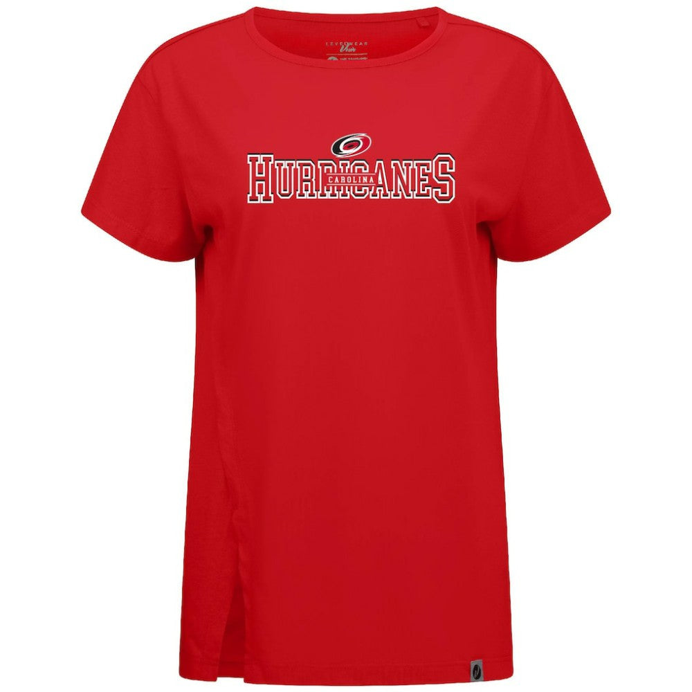 Carolina Hurricanes Levelwear Women's Influx Journey T-Shirt - Red | US 203145140