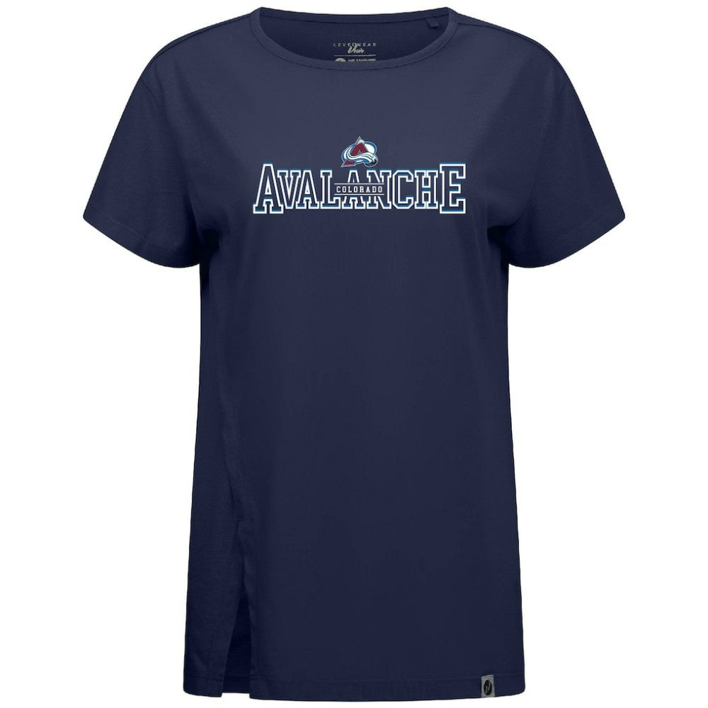 Colorado Avalanche Levelwear Women's Influx Journey T-Shirt - Navy | US 203145153