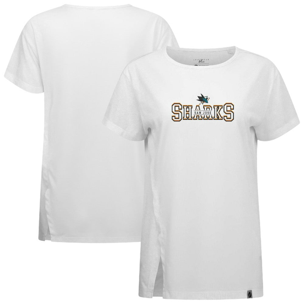 San Jose Sharks Levelwear Women's Influx Journey T-Shirt - White | US 203145163