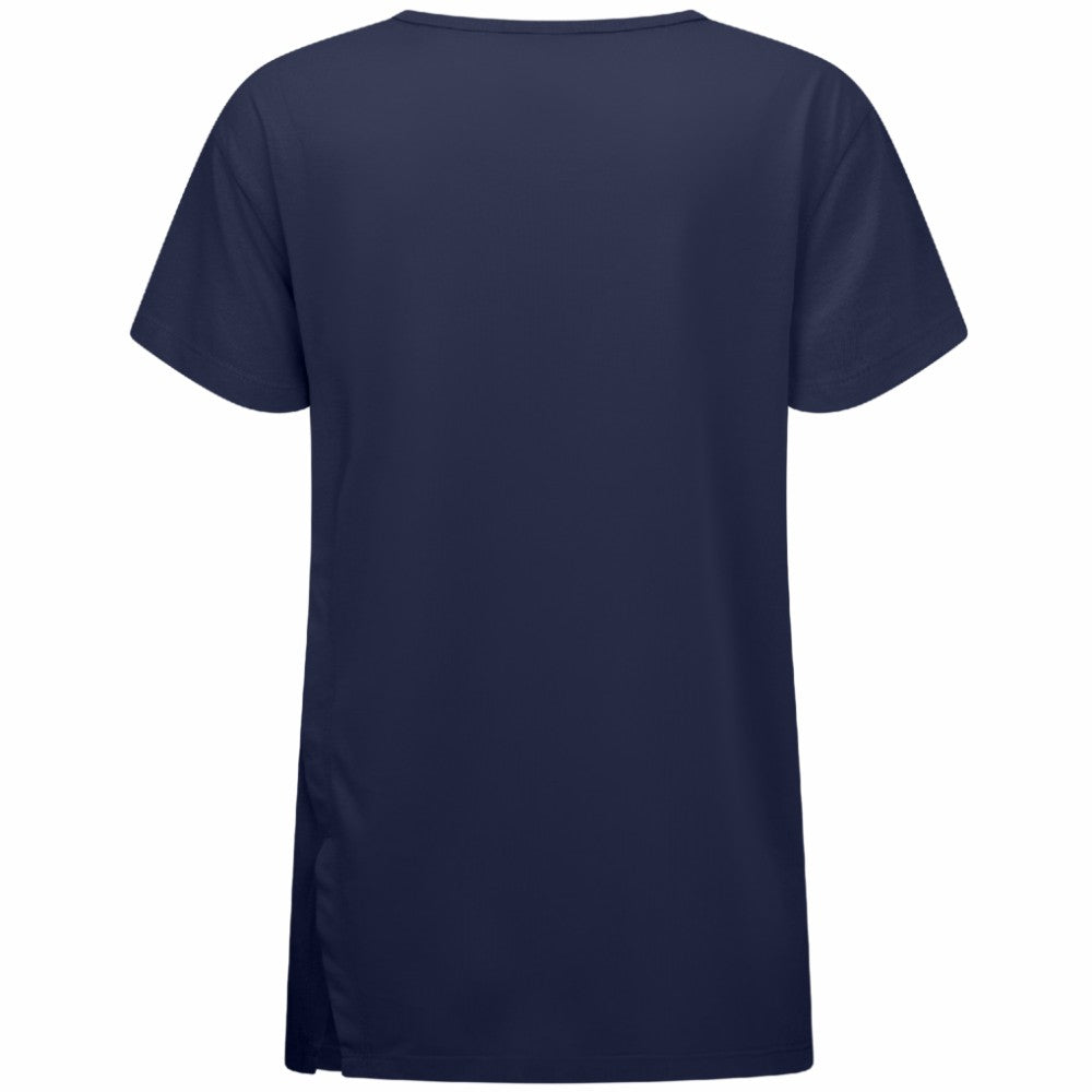 Nashville Predators Levelwear Women's Influx Banner Arch T-Shirt - Navy | US 203145182