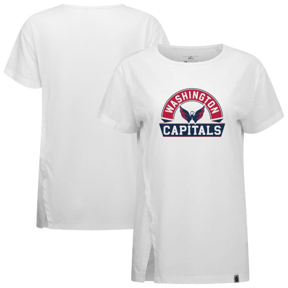 Washington Capitals Levelwear Women's Influx Banner Arch T-Shirt - White | US 203145183
