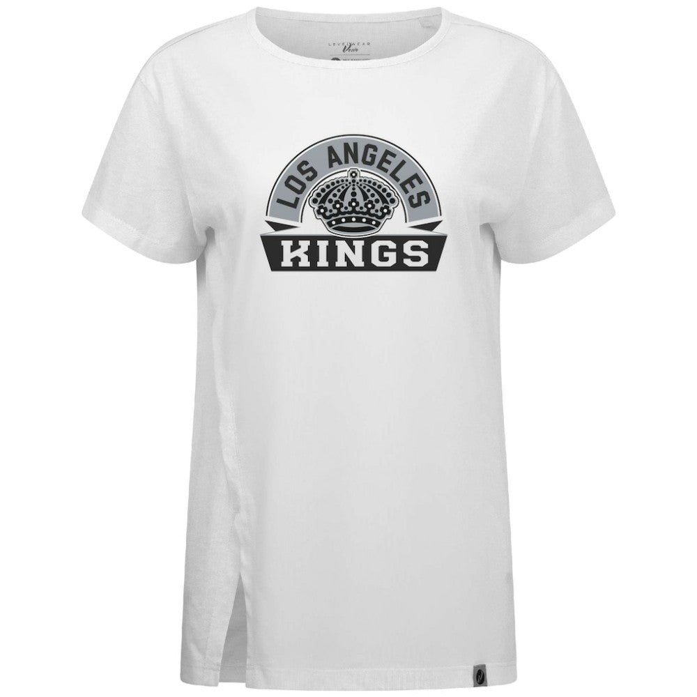Los Angeles Kings Levelwear Women's Influx Banner Arch T-Shirt - White | US 203145187