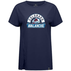 Colorado Avalanche Levelwear Women's Influx Banner Arch T-Shirt - Navy | US 203145194