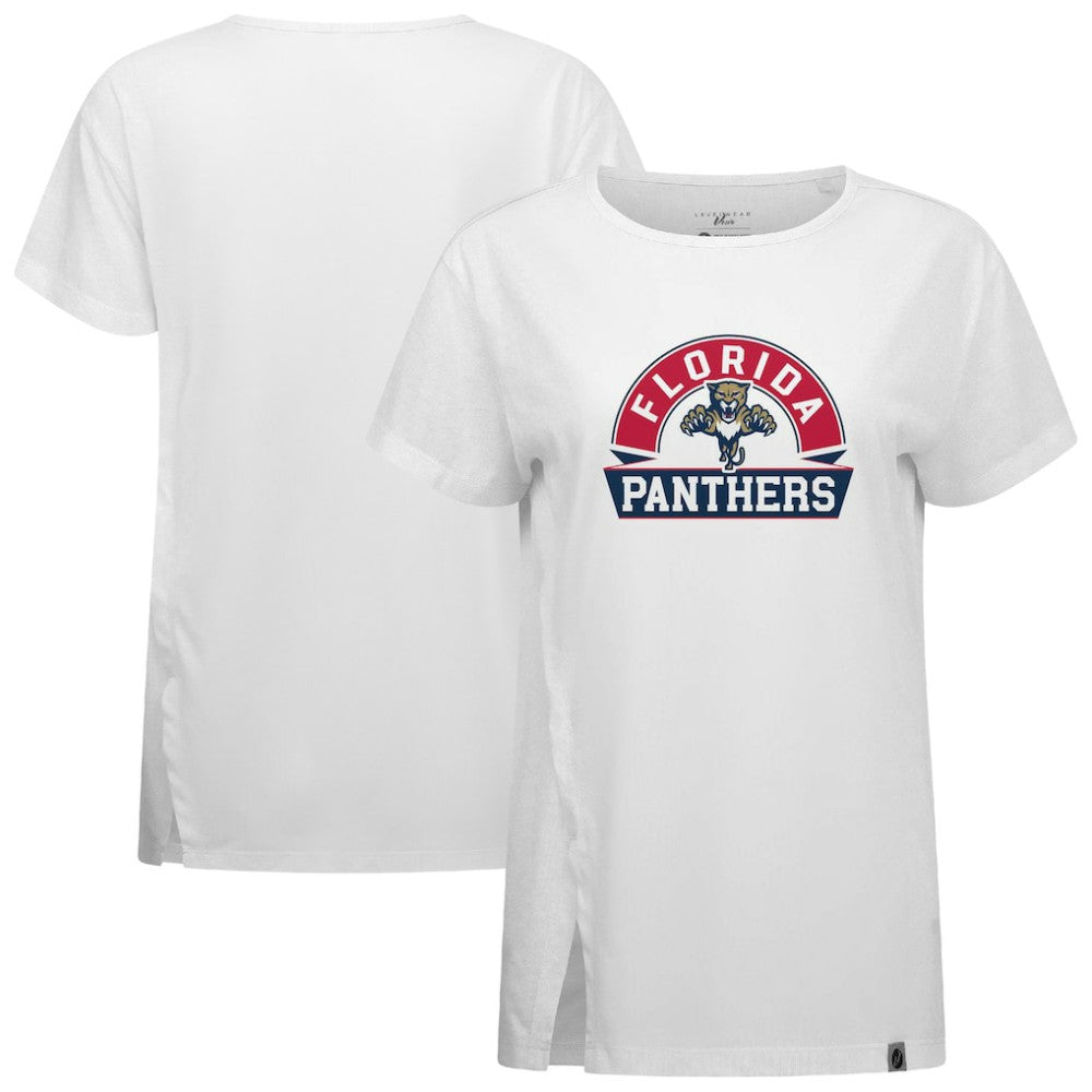 Florida Panthers Levelwear Women's Influx Banner Arch T-Shirt - White | US 203145201