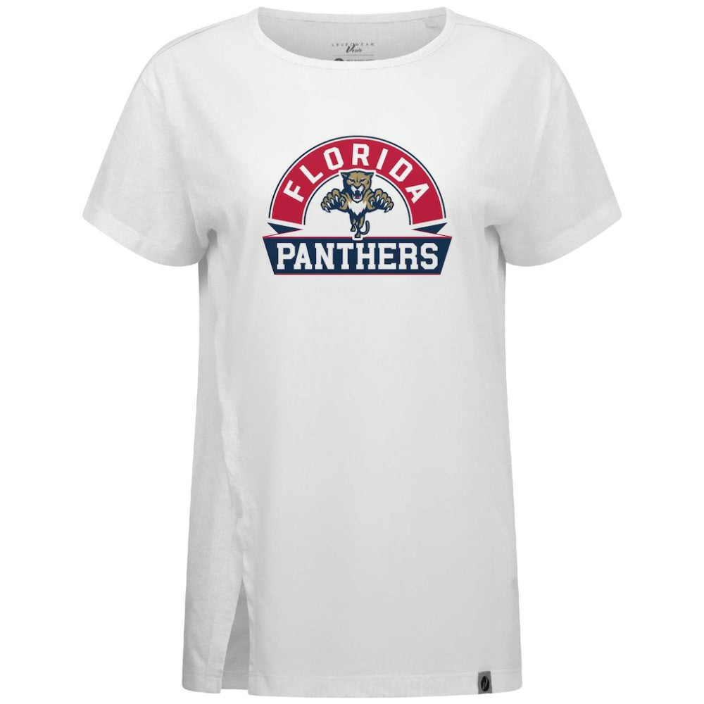 Florida Panthers Levelwear Women's Influx Banner Arch T-Shirt - White | US 203145201