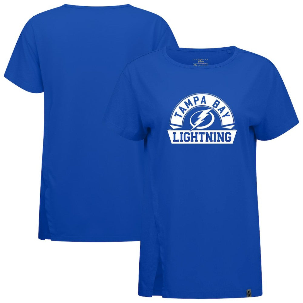Tampa Bay Lightning Levelwear Women's Influx Banner Arch T-Shirt - Royal | US 203145202