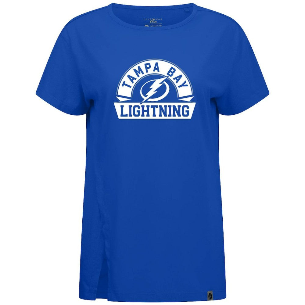 Tampa Bay Lightning Levelwear Women's Influx Banner Arch T-Shirt - Royal | US 203145202