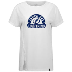 Tampa Bay Lightning Levelwear Women's Influx Banner Arch T-Shirt - White | US 203145203