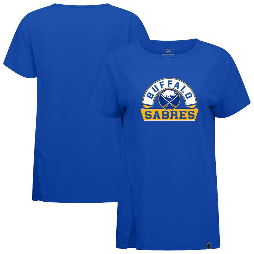 Buffalo Sabres Levelwear Women's Influx Banner Arch T-Shirt - Royal | US 203145209