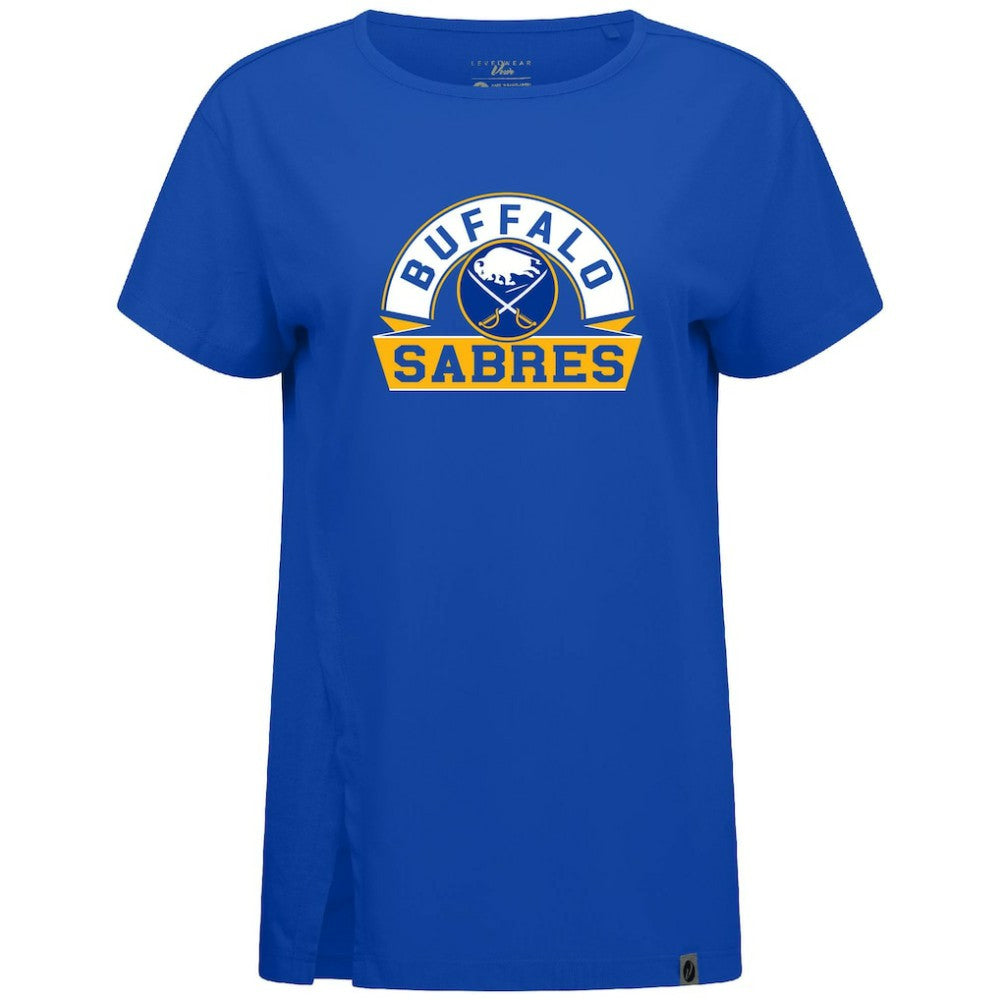 Buffalo Sabres Levelwear Women's Influx Banner Arch T-Shirt - Royal | US 203145209