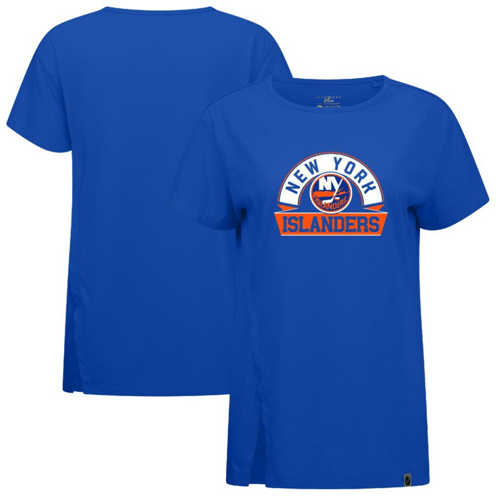 New York Islanders Levelwear Women's Influx Banner Arch T-Shirt - Royal | US 203145210