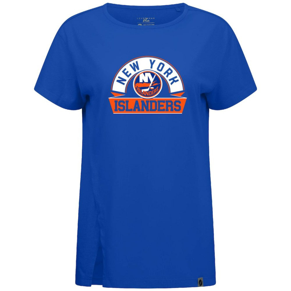 New York Islanders Levelwear Women's Influx Banner Arch T-Shirt - Royal | US 203145210