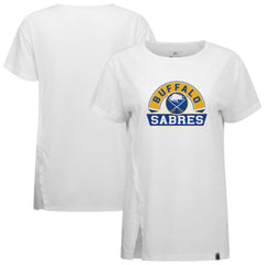 Buffalo Sabres Levelwear Women's Influx Banner Arch T-Shirt - White | US 203145211