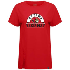 Ottawa Senators Levelwear Women's Influx Banner Arch T-Shirt - Red | US 203145217