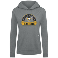 Pittsburgh Penguins Levelwear Women's Relay Banner Arch Pullover Hoodie - Gray | US 203145221