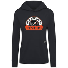 Philadelphia Flyers Levelwear Women's Relay Banner Arch Pullover Hoodie - Black | US 203145227