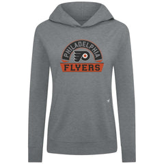 Philadelphia Flyers Levelwear Women's Relay Banner Arch Pullover Hoodie - Gray | US 203145228