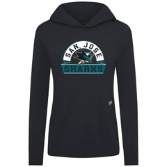 San Jose Sharks Levelwear Women's Relay Banner Arch Pullover Hoodie - Black | US 203145240